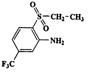2-(ethylsulfonyl)-5-(trifluoromethyl)benzenamine,Benzenamine,2-(ethylsulfonyl)-5-(trifluoromethyl),CAS 382-85-4,253.24,C9H10F3NO2S