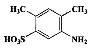 2,4-Dimethyl-5-aminobenzenesulfonic acid,Benzenesulfonic acid,5-amino-2,4-dimethyl-,CAS 6370-23-6,201.24,C8H11NO3S