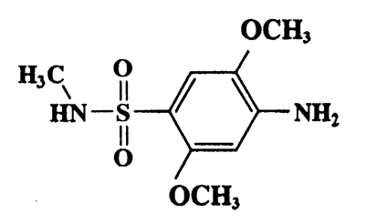 2,5-Dimethoxy-4-amino-N-methylbenzenesulfonamide,Benzenesufonamide,4-amine-2,5-dimethoxy-N-methyl-,CAS 49701-24-8,246.28,C9H14N2O4S