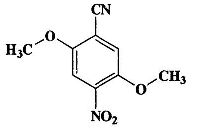 2,5-Dimethoxy-4-nitrobenzonitrile,Benzonitrile,2,5-dimethoxy-4-nitro-,CAS 42436-11-3,208.17,C9H8N2O4