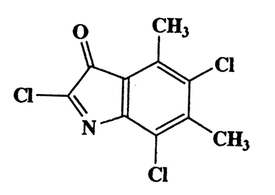 2,5,7-Trichloro-4,6-dimethyl-3H-indol-3-one,3H-Indol-3-one,2,5,7-trichloro-4,6-dimethyl-,CAS 6411-58-1,262.52,C10H6Cl3NO