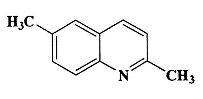 2,6-Dimethylquinoline,Quinoline,2,6-dimethyl-,CAS 877-43-0,157.21,C11H11N