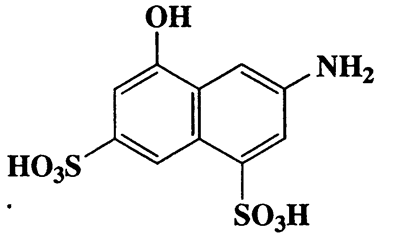 3-Amino-5-hydroxynaphthalene-1,7-disulfonic acid,319.31,C10H9NO7S2