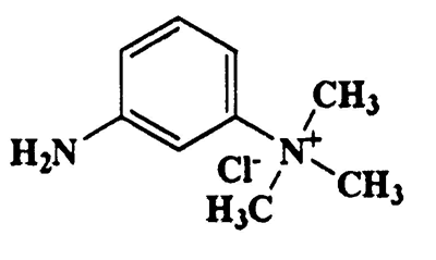 3-Amino-N,N,N-trimethylbenzenaminium chloride,Benzenaminium,3-amino-N,N,N-trimethyl-,chloride,CAS 6375-71-9,186.68,C9H15ClN2