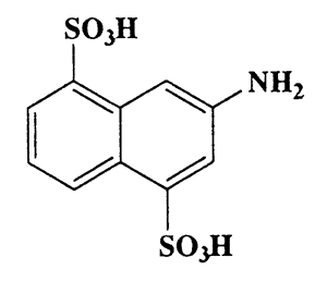 3-Aminonaphthalene-1,5-disulfonic acid,1,5-Naphthalenedisulfonic acid,3-amino-,CAS 131-27-1,303.31,C10H9NO6S2