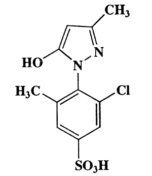 3-Chloro-4-(5-hydroxy-3-methyl-1H-pyrazol-1-yl)-5-methylbenzenesulfonic acid,6354-33-4,302.73,C11H11ClN2O4S