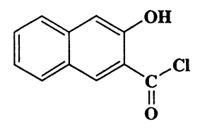 3-Hydroxy-2-naphthoyl chloride,2-Naphthalenecarbonyl chloride,3-hydroxy-,CAS 1734-00-5,206.63,C11H7ClO2