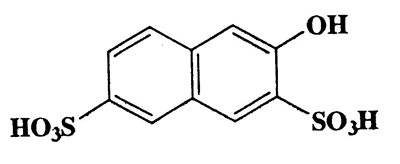 3-Hydroxynaphthalene-2,7-disulfonic acid,2,7-Naphthalenedisulfonic acid,3-hydroxy-,disodium salt,CAS 135-51-3,304.27,C10H8O7S2