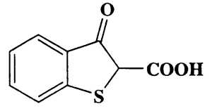 3-Oxo-2,3-dihydrobenzo[b]thiophene-2-carboxylic acid,Benzo[b]thiophene-2-carboxylic acid,2,3-dihydro-3-oxo-,CAS 6421-82-5,194.21,C9H6O3S