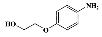 4-(2-Hydroxyethoxy)aniline,Ethanol,2-(4-aminophenoxy)-,CAS 6421-88-1,153.18,C8H11NO2