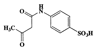 4-(3-Oxobutanamido)benzenesulfonic acid,Benzenesulfonic acid,4-[(1,3-dioxobutyl)ammo-,CAS 6199-95-7,257.26,C10H11NO5S