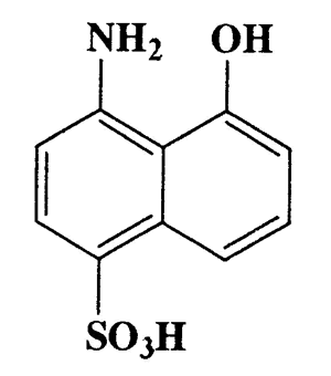 4-Amino-5-hydroxynaphthalene-1-sulfonic acid,1-Naphthalenesulfonic acid,4-amino-5-hydroxy-,CAS 83-64-7,239.25,C10H9NO4S