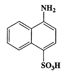 4-Aminonaphthalene-1-sulfonic acid,1-Naphthalenesulfonic acid,4-amino-,CAS 84-86-6,223.25,C10H9NO3S