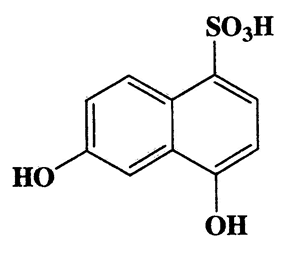 4,6-Dihydroxynaphthalene-1-sulfonic acid,1-Naphthalenesulfonic acid,4,6-dihydroxy-,CAS 6362-21-6,240.23,C10H8O5S