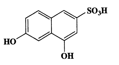 4,6-Dihydroxynaphthalene-2-sulfonic acid,2-Naphthalenesulfonic acid,4,6-dihydroxy-,CAS 6357-93-3,240.23,C10H8O5S