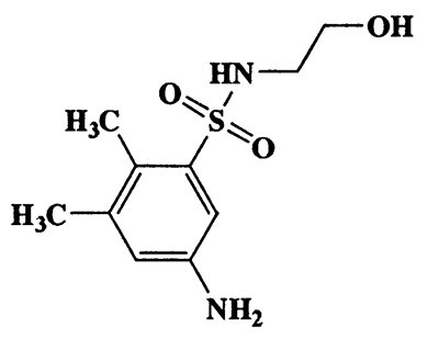 5-Amino-N-(2-hydroxyethyl)-2,3-dimethylbenzenesulfonamide,Benzenesulfonamide,5-amino-N-(2-hydroxyethyl)-2,3-dimethyl-,CAS 25797-78-8,244.31,C10H16N2O3S