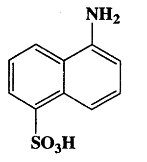 5-Aminonaphthalene-1-sulfonic acid,1-Naphthalenesulfonic acid,5-amino-,CAS 84-89-9,223.25,C10H9NO3S