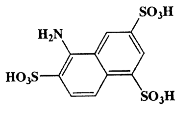5-Aminonaphthalene-1,3,6-trisulfonic acid,1,3,6-Naphthalenetrisulfonic acid,5-amino-,CAS 67900-43-0,383.37,C10H9NO9S3