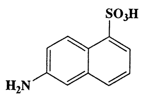 6-Aminonaphthalene-1-sulfonic acid,1-Naphthalenesulfonic acid,6-amino-,CAS 81-05-0,223.25,C10H9NO3S