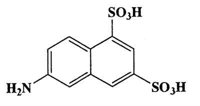 6-Aminonaphthalene-1,3-disulfonic acid,1,3-Naphthalenedisulfonic acid,6-amino-,CAS 118-33-2,303.31,C10H9NO6S2
