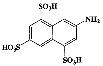 7-Aminonaphthalene-1,3,5-trisulfonic acid,1,3,5-Naphthalenetrisulfonic acid,7-amino-,CAS 27310-25-4,383.37,C10H9NO9S3