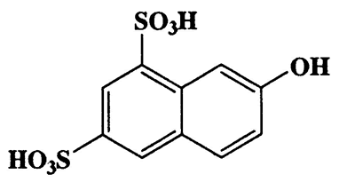 7-Hydroxynaphthalene-1,3-disulfonic acid,1,3-Naphthalenedisulfonic acid,7-hydroxy-,dipotassium salt,CAS 842-18-2,304.27,C10H8O7S2