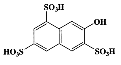 7-Hydroxynaphthalene-1,3,6-trisulfonic acid,1,3,6-Naphthalenetrisulfonic acid,7-hydroxy-,CAS 6259-66-1,384.36,C10H8O10S3