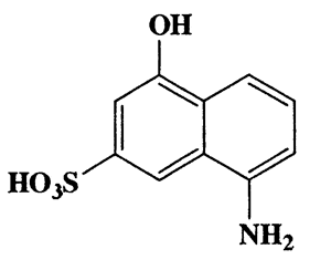 8-Amino-4-hydroxynaphthalene-2-sulfonic acid,2-Naphthalenesulfonic acid,8-amino-4-hydroxy-,CAS 489-78-1,239.25,C10H9NO4S