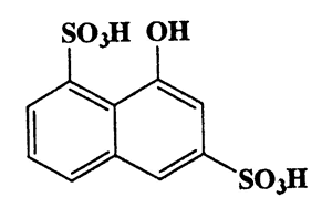 8-Hydroxynaphthalene-1,6-disulfonic acid,1,6-Naphthalenedisulfonic acid,8-hydroxy-,CAS 117-43-1,304.27,C10H8O7S2