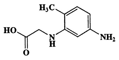 N-(2-methyl-5-aminophenyl)glycine,Glycine,N-(5-amino-2-methylphenyl)-,CAS 6262-31-3,180.20,C9H12N2O2