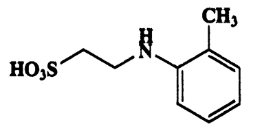 N-(2-methylphenyl)taurine,Ethanesulfonic acid,2-[(2-methylphenyl)amino]-,CAS 6199-88-8,215.27,C9H13NO3S