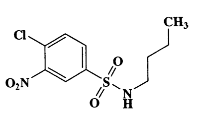 N-butyl-4-chloro-3-nitrobenzenesulfonamide,Benzenesulfonamide,N-butyl-4-chloro-3-nitro-,CAS 96-61-7,292.74,C10H13ClN2O4S