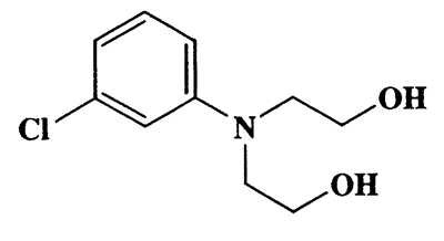 N,N-bis(2-hydroxyethyl)-3-chlorobenzenamine,ethanol,2,2'-[(3-methylphenyl)imino]bis-,CAS 92-00-2,215.68,C10H14ClNO2