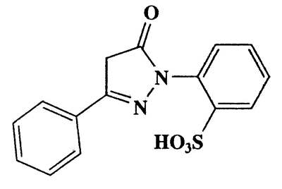 1-(2-Sulfophenyl)-3-phenyl-5-pyrazolone,Benzenesulfonic acid,2-(4,5-dihydro-5-oxo-3-phenyl-1H-pyrazol-1-yl)-,CAS 5855-68-5,316.33,C15H12N2O4S