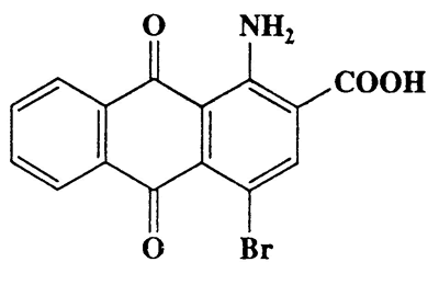1-Amino-4-bromo-9,10-dioxo-9,10-dihydroanthracene-2-carboxylic acid,2-Anthracenecarboxylic acid,1-amino-4-bromo-9,10-dihydro-9,10-dioxo-,CAS 6363-90-2,346.13,C15H8BrNO4