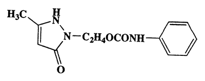 1-(Anilinocarbonoxyethyl)-3-methyl-5-pyrazolone,261.28,C13H15N3O3