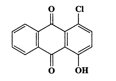 1-Chloro-4-hydroxyanthracene-9,10-dione,Anthraquinone,1-chloro-4-hydroxy-,CAS 82-42-8,258.66,C14H7ClO3