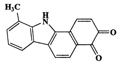 10-Methyl-11H-benzo[a]carbazole-3,4-dione,3H-Benzo[a]carbazole-3,4(11H)-dione,10-methyl-,CAS 5862-83-9,261.27,C17H11NO2