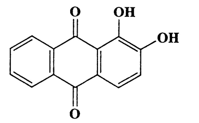 1,2-Dihydroxyanthracene-9,10-dione,9,10-anthracenedione,1,2-hydroxy-,CAS 72-48-0,240.21,C14H8O4