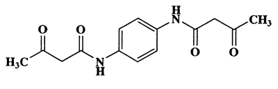 1,4-Bis(3-oxobutanamido)benzene,Butanamide,N,N'-1,4-phenylenebis[3-oxo-,homopolymer,CAS 345950-01-8,276.29,C14H16N2O4