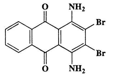 1,4-Diamino-2,3-ditbromoanthracene-9,10-dione,Anthraquinone,1,4-diamino-2,3-dibromo-,CAS 6409-15-0,396.03,C14H8Br2N2O2
