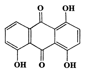 1,4,5-Trihydroxyanthraquinone,9,10-Anthracenedione,1,4,5-trihydroxy-,CAS 2961-04-8,256.21,C14H8O5