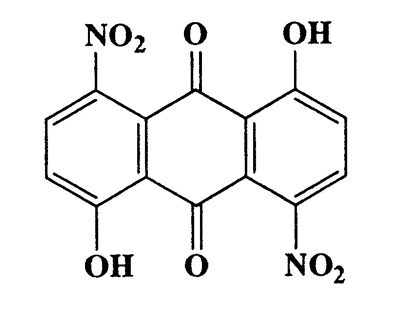 1,5-Dihydroxy-4,8-dinitroanthracene-9,10-dione,Anthracenedione,1,5-dihydroxy-4,8-dinitro-,CAS 128-91-6,330.21,C14H6N2O8