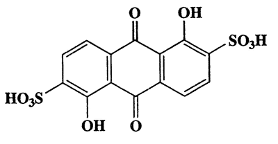 1,5-Dihydroxy-9,10-dioxo-9,10-dihydroanthracene-2,6-disulfonic acid,2,6-Anthracenedisulfonic acid,9,10-dihydro-1,5-dihydroxy-9,10-dioxo-,CAS 6492-85-9,400.34,C14H8O10S2