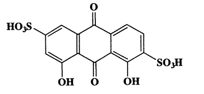 1,8-Dihydroxy-9,10-anthraquinone-2,6-disulfonic acid,2,6-Anthracenedisulfonic acid,9,10-dihydro-1,8-dihydroxy-9,10-dioxo-,CAS 6528-48-9,400.34,C14H8O10S2