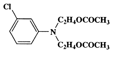 2-[2-Acetyloxyethyl-(3-chlorophenyl)-amino]ethylacetate,2,2'-((3-Chlorophenyl)imino)bisethyl diacetate,CAS 26692-46-6,299.75,C14H18ClNO4