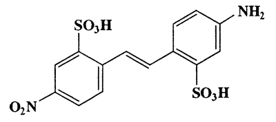 2-(2-Sulfo-4-nitrostyryl)-5-aminobenzenesulfonic acid,Benzenesulfonic acid,5-amino-2-[2-(4-nitro-2-sulfophenyl)ethenyl]-,CAS 119-72-2,400.38,C14H12N2O8S2