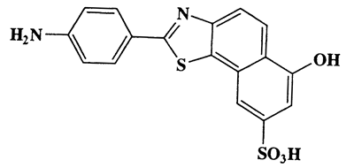 2-(4-Aminophenyl)-6-hydroxynaphtho[2,1-d]thiazole-8-sulfonic acid,Naphtho[2,1-d]thiazole-8-sulfonic acid,2-(4-aminophenyl)-6-hydroxy-,CAS 6259-72-9,372.42,C17H12N2O4S2