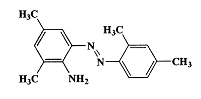 2-Amino-2',3,4',5-tetramethylazobenzene,Benzenamine,2-[(2,4-dimethylphenyl)azo]-4,6-dimethyl-,CAS 6417-44-3,253.34,C16H19N3