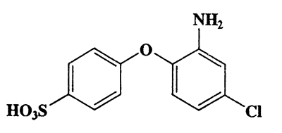 2-Amino-4-Chlorodiphenyletheer-4'-Sulfonic acid,Benzenesulfonic acid,4-(2-amino-4-chlorophenoxy)-,CAS 6534-29-8,299.73,C12H10ClNO4S